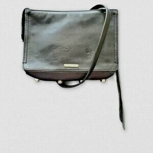 Rebecca Minkoff Black Leather Crossbody Purse Handbag Studded